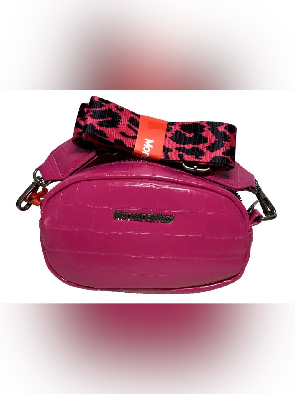 Montana West Small Crossbody Purse Bag Pouch HOT Pink NYLON ADJUSTABLE STRAP NEW